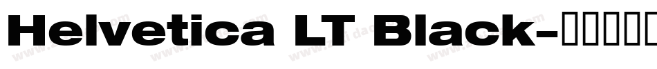 Helvetica LT Black字体转换